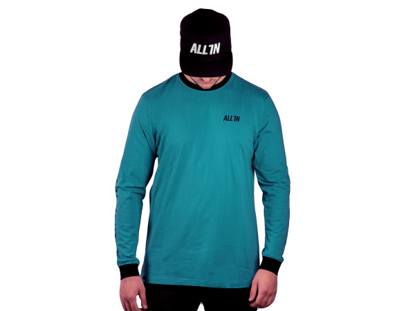 ALL IN Pushing The Limits Longsleeve turquoise/black
