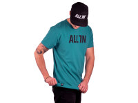 ALL IN Logo T-Shirt turquoise L
